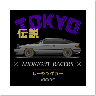 Tuner Silver Celica MK4 JDM Posters and Art